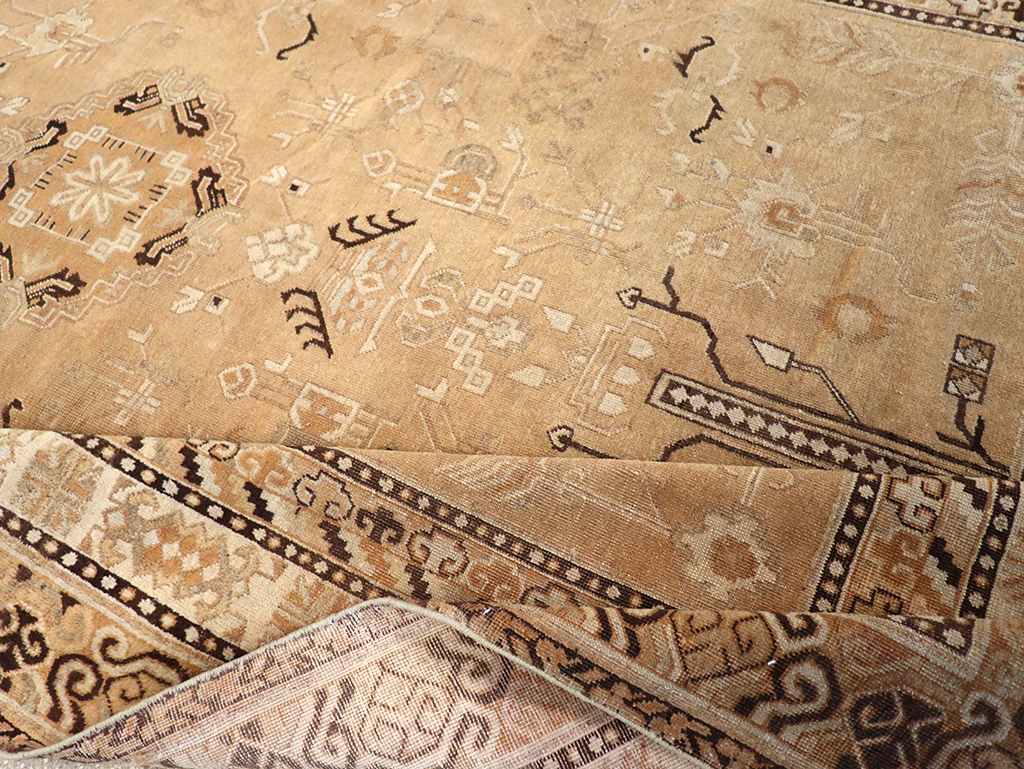 Antique East Turkestan Khotan Carpet, No.19052 - Staging