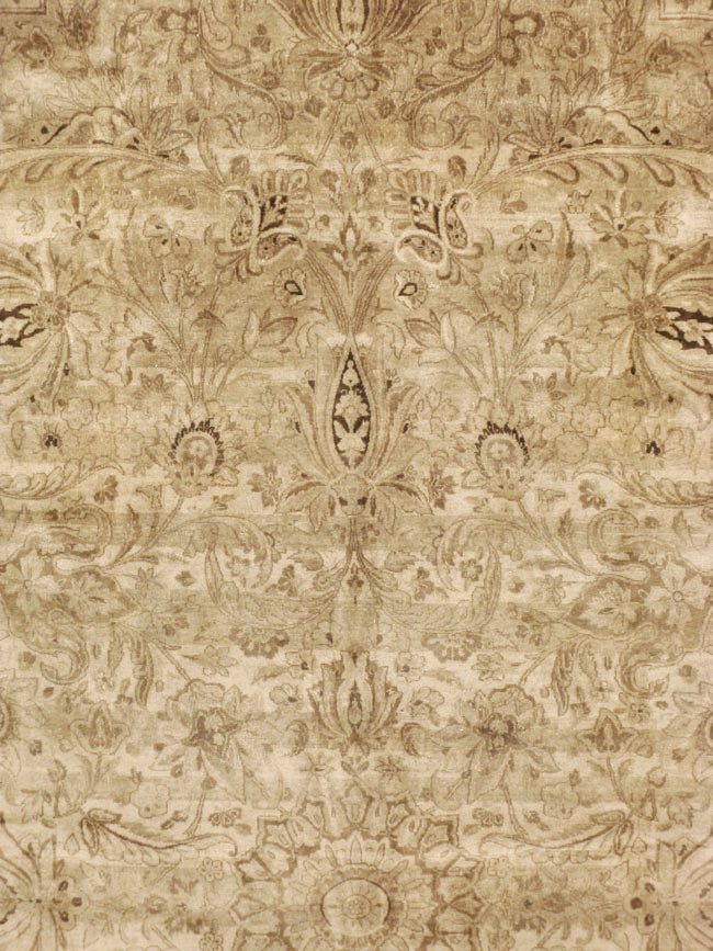 Antique Persian Lavar Kerman Carpet, No.19054 - Staging