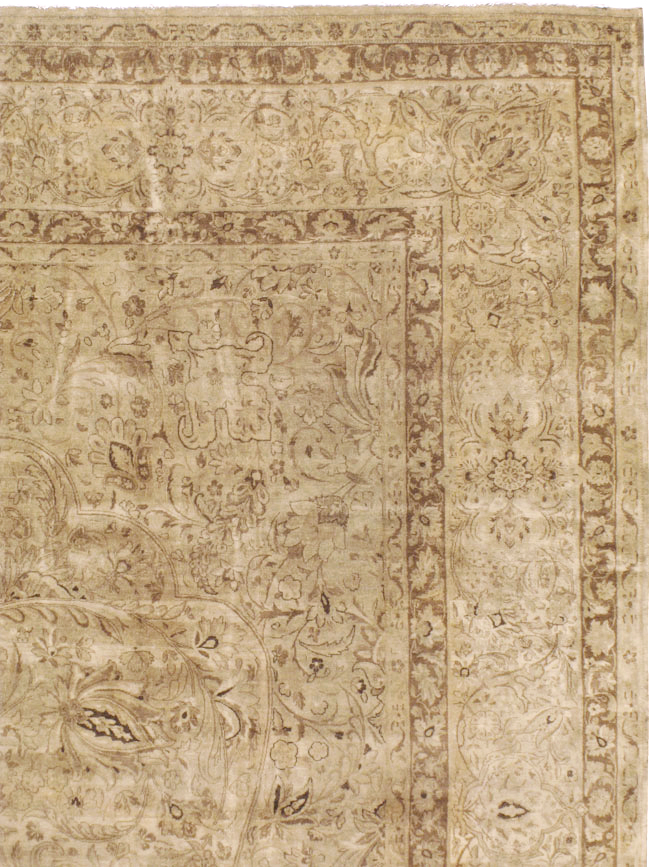 Antique Persian Lavar Kerman Carpet, No.19054 - Staging