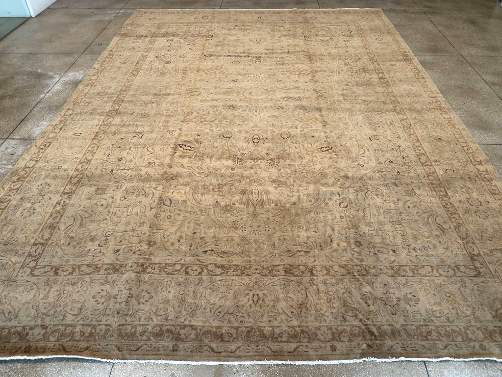 Antique Persian Lavar Kerman Carpet, No.19054 - Staging