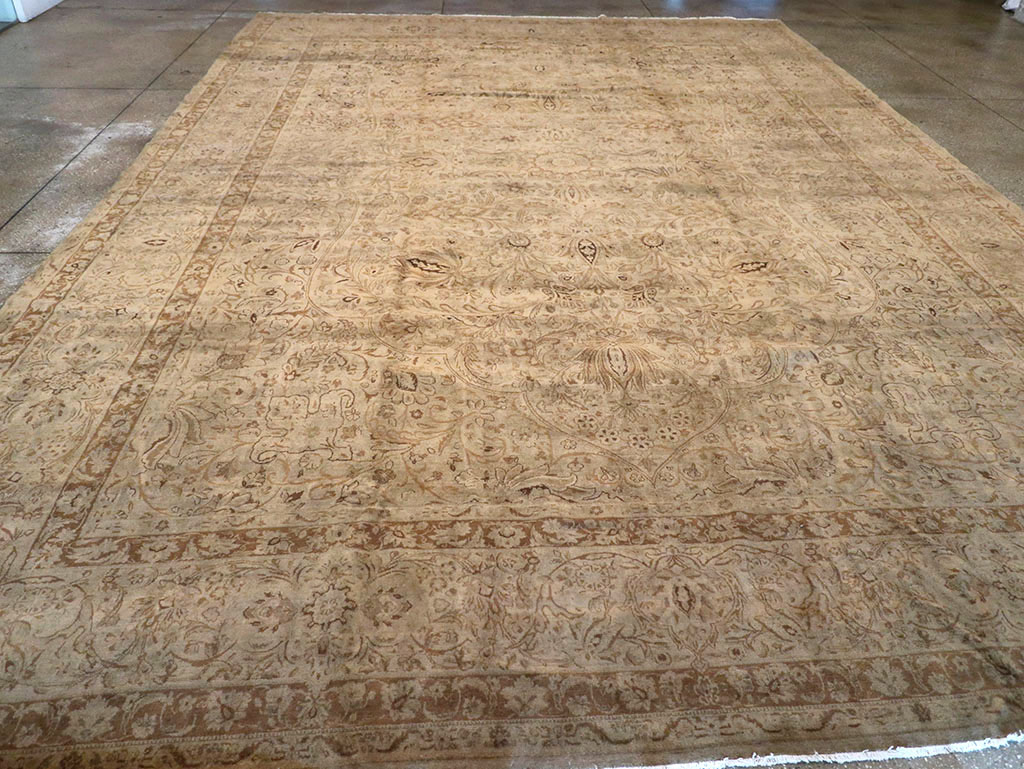 Antique Persian Lavar Kerman Carpet, No.19054 - Staging