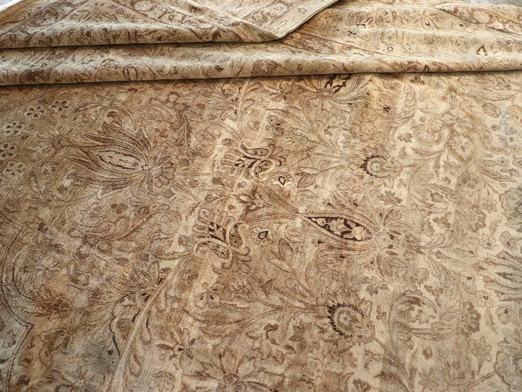 Antique Persian Lavar Kerman Carpet, No.19054 - Staging