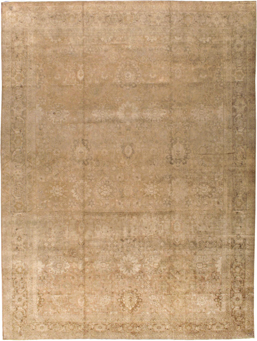 Antique Persian Tabriz Carpet, No.19055 - Staging