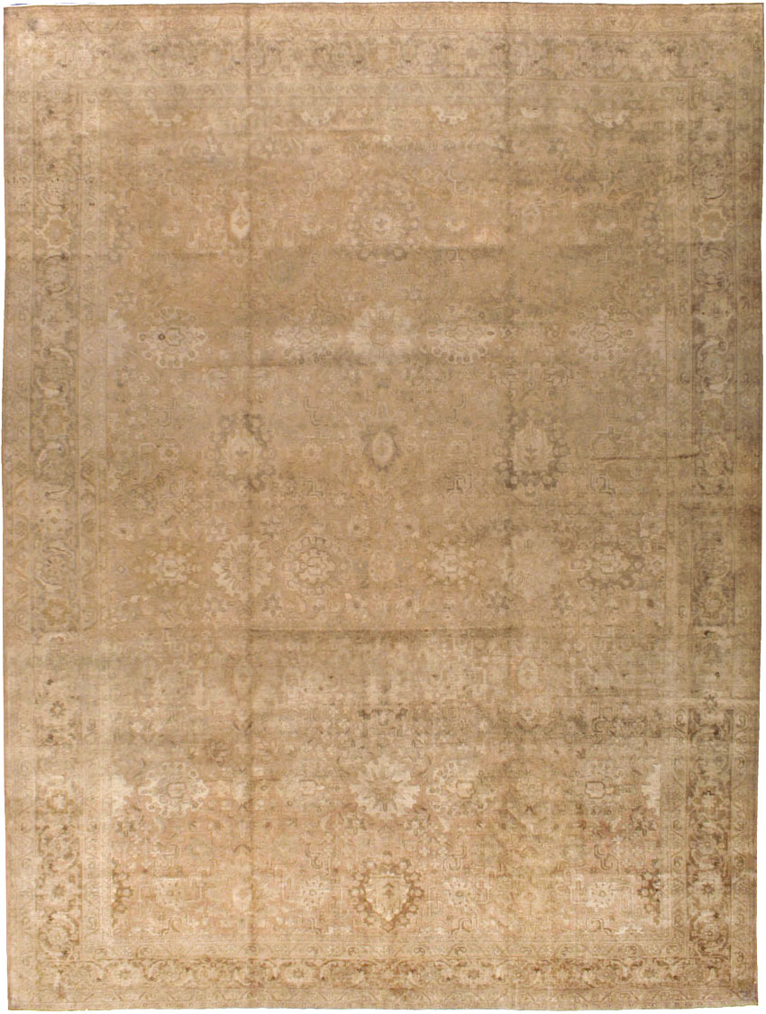 Antique Persian Tabriz Carpet, No.19055 - Staging