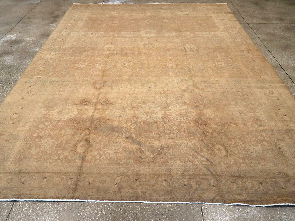 Antique Persian Tabriz Carpet, No.19055 - Staging