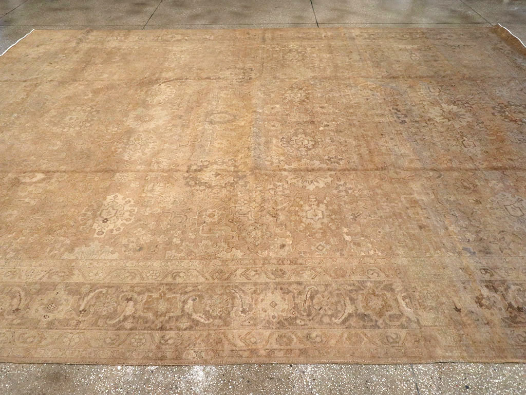 Antique Persian Tabriz Carpet, No.19055 - Staging