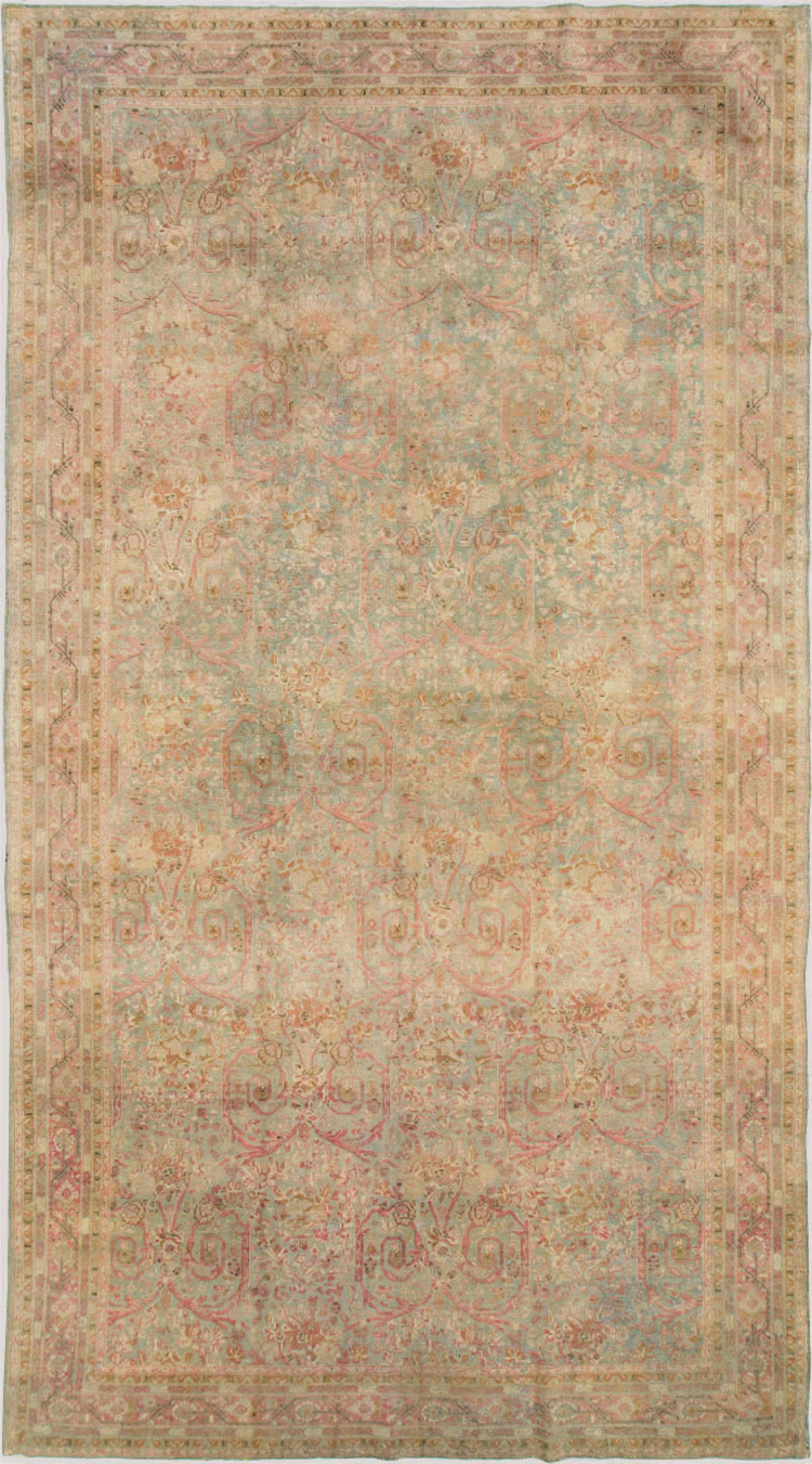 Antique Persian Tabriz Carpet, No.19057 - Staging