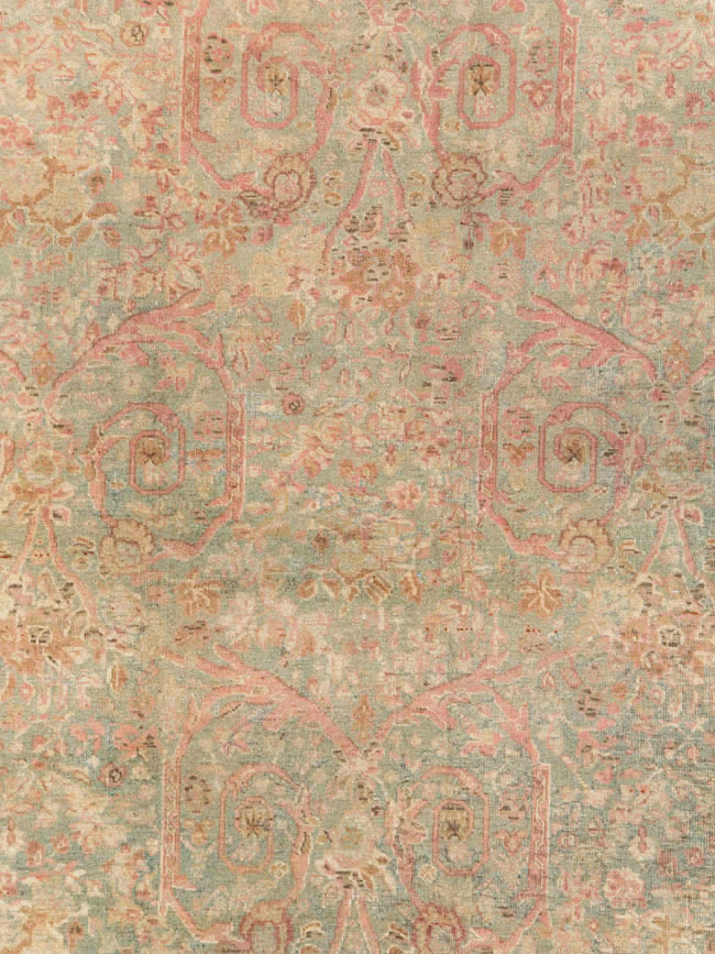 Antique Persian Tabriz Carpet, No.19057 - Staging