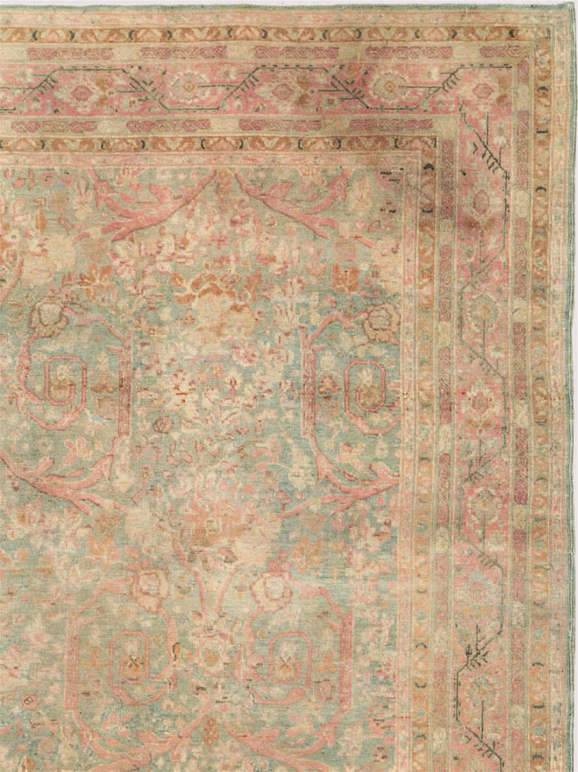 Antique Persian Tabriz Carpet, No.19057 - Staging