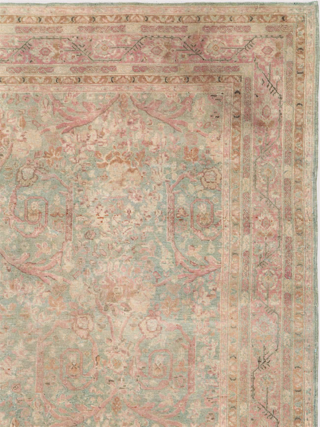 Antique Persian Tabriz Carpet, No.19057 - Staging