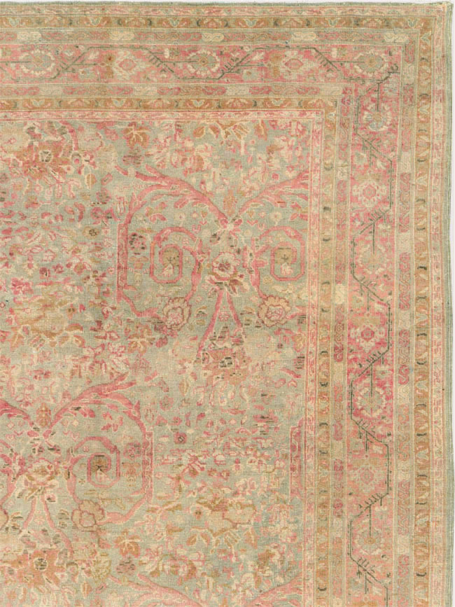 Antique Persian Tabriz Carpet, No.19057 - Staging