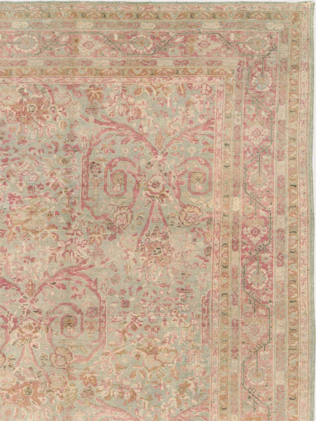 Antique Persian Tabriz Carpet, No.19057 - Staging