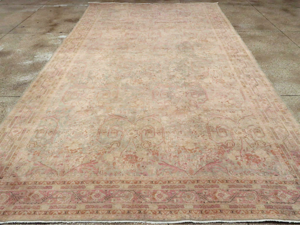 Antique Persian Tabriz Carpet, No.19057 - Staging