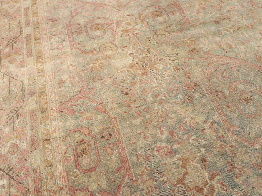 Antique Persian Tabriz Carpet, No.19057 - Staging