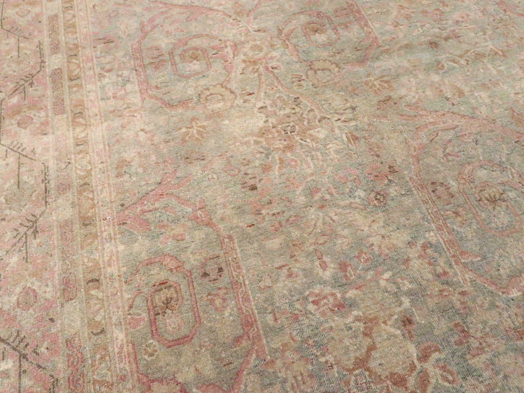 Antique Persian Tabriz Carpet, No.19057 - Staging