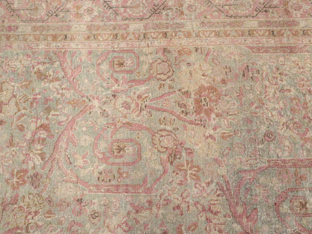 Antique Persian Tabriz Carpet, No.19057 - Staging