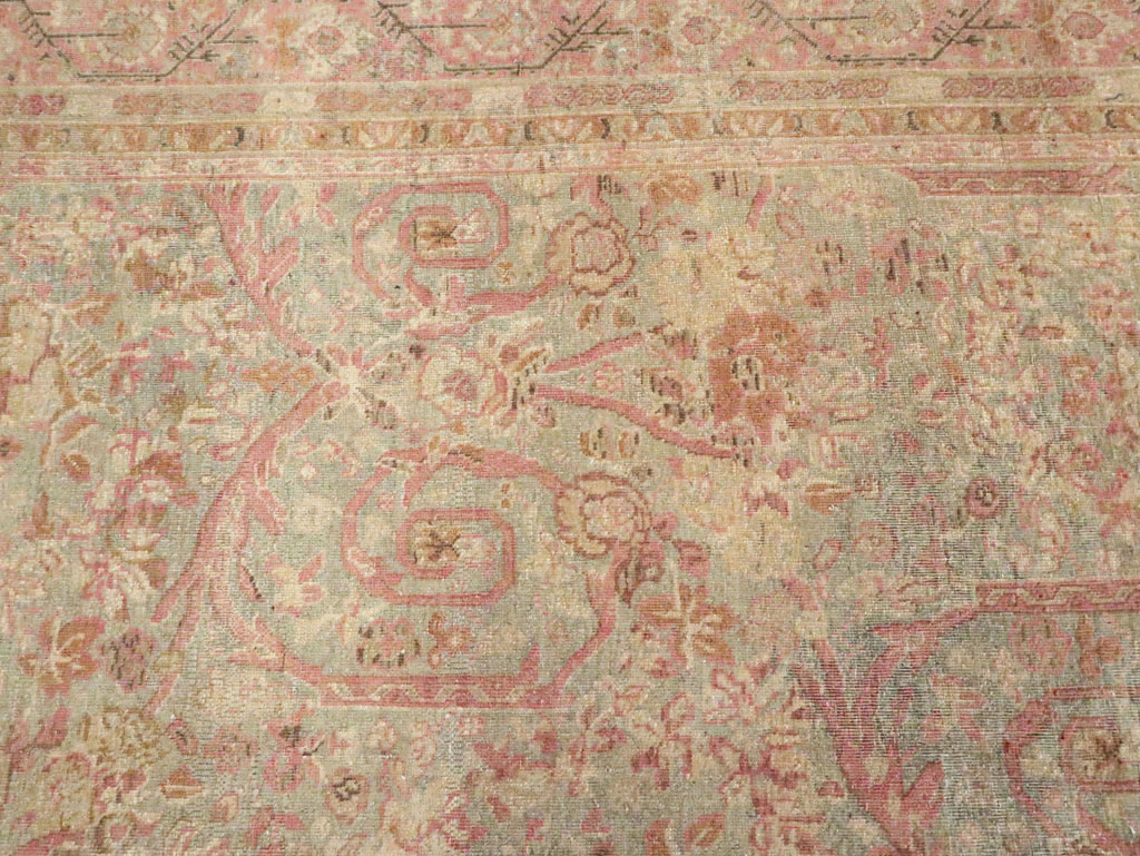 Antique Persian Tabriz Carpet, No.19057 - Staging