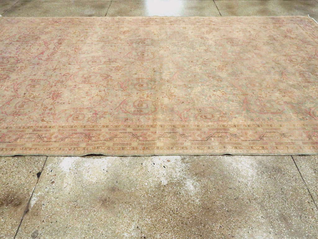 Antique Persian Tabriz Carpet, No.19057 - Staging