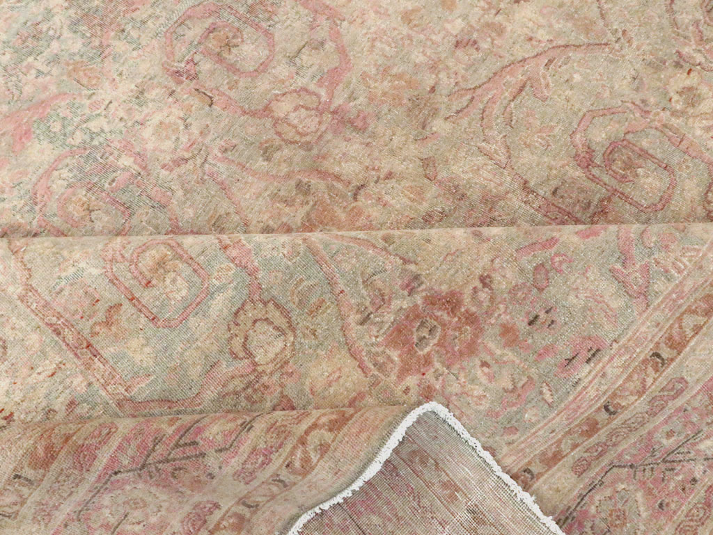 Antique Persian Tabriz Carpet, No.19057 - Staging