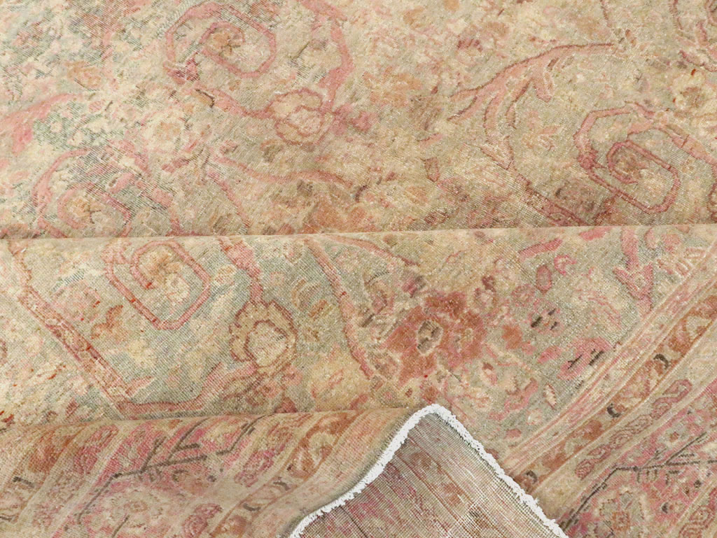 Antique Persian Tabriz Carpet, No.19057 - Staging