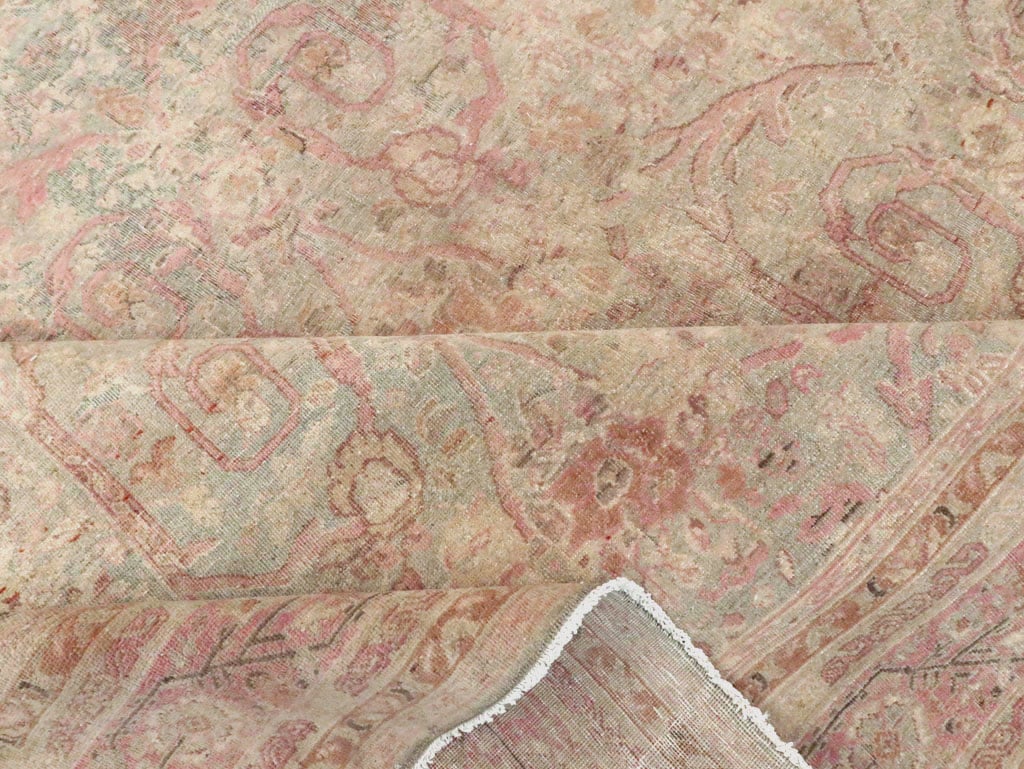 Antique Persian Tabriz Carpet, No.19057 - Staging
