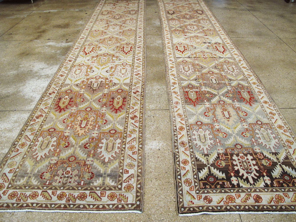 Vintage Persian Malayer Runner (Pair: 1 of 2), No.19066 - Staging