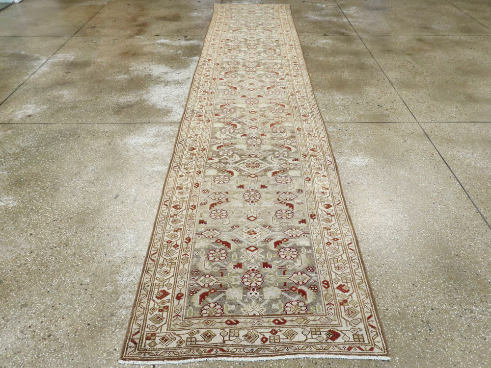Antique Persian Malayer Runner, No.19070 - Staging
