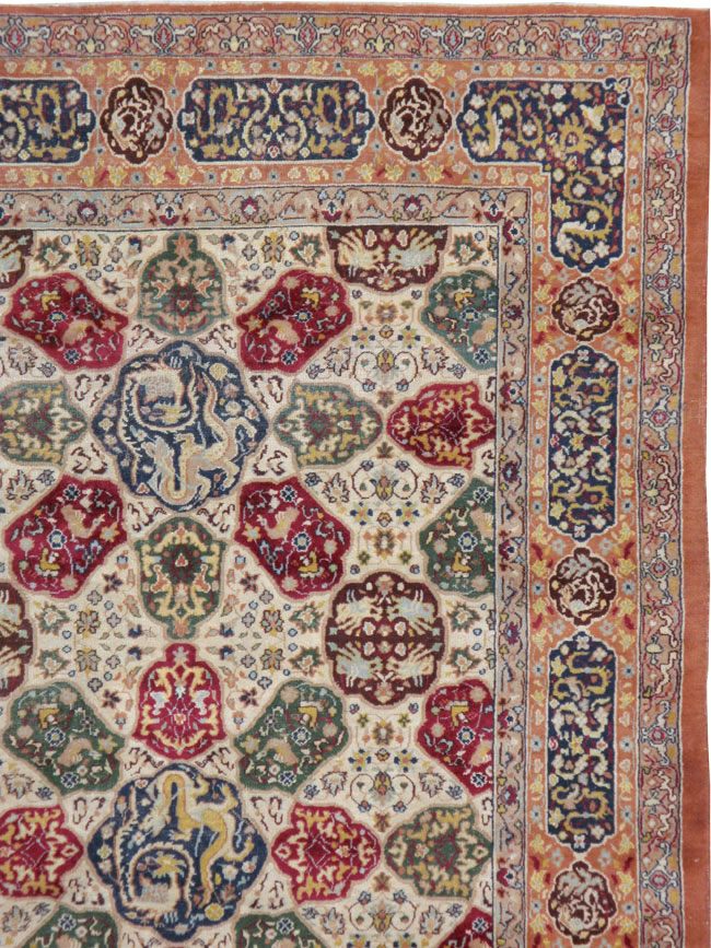 Antique Indian Lahore Carpet, No.19073 - Staging