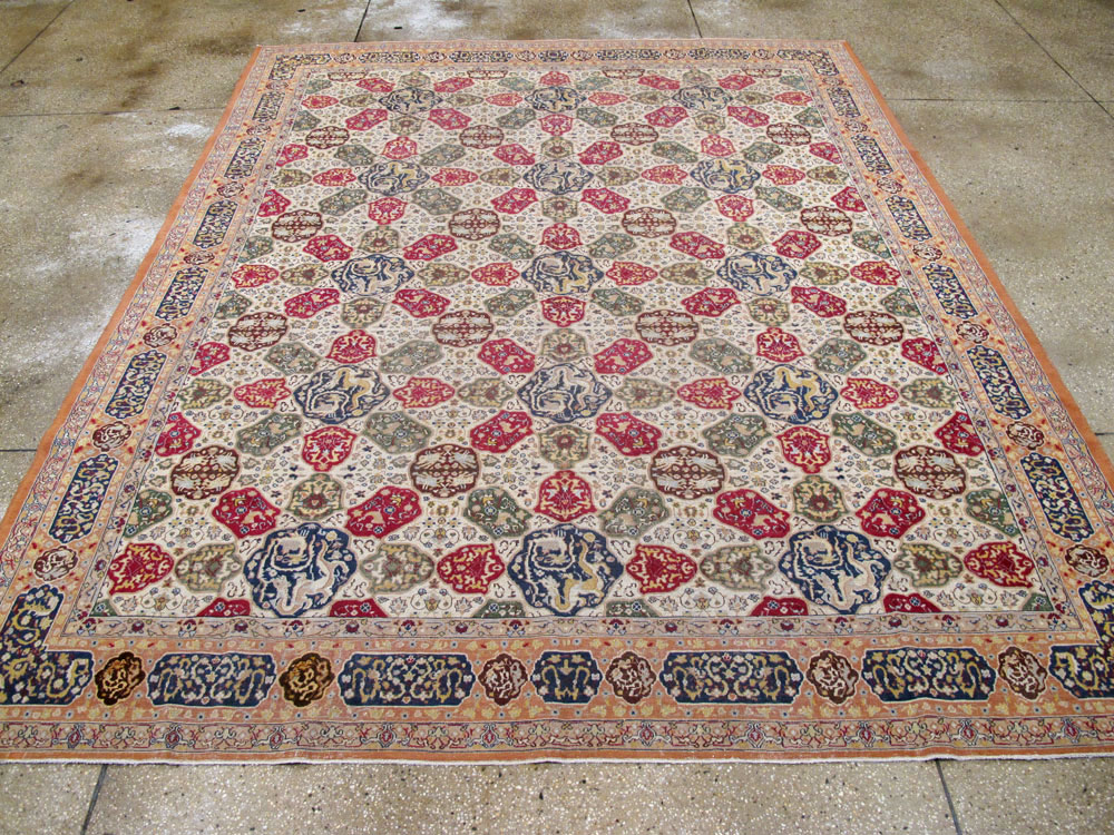 Antique Indian Lahore Carpet, No.19073 - Staging