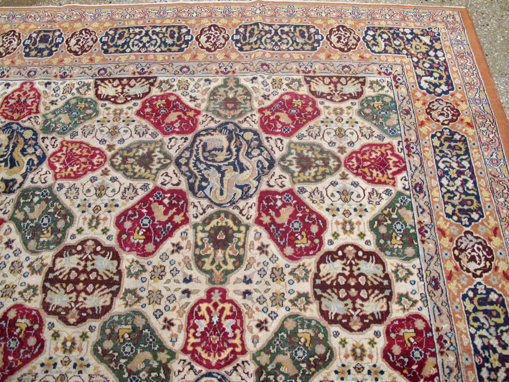 Antique Indian Lahore Carpet, No.19073 - Staging