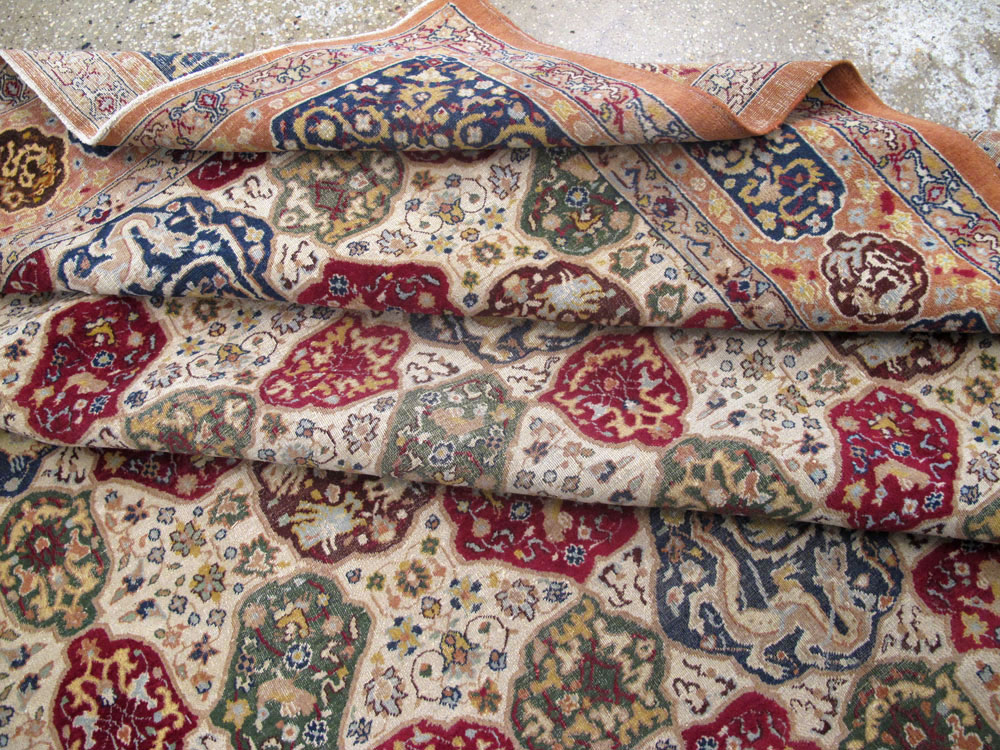 Antique Indian Lahore Carpet, No.19073 - Staging