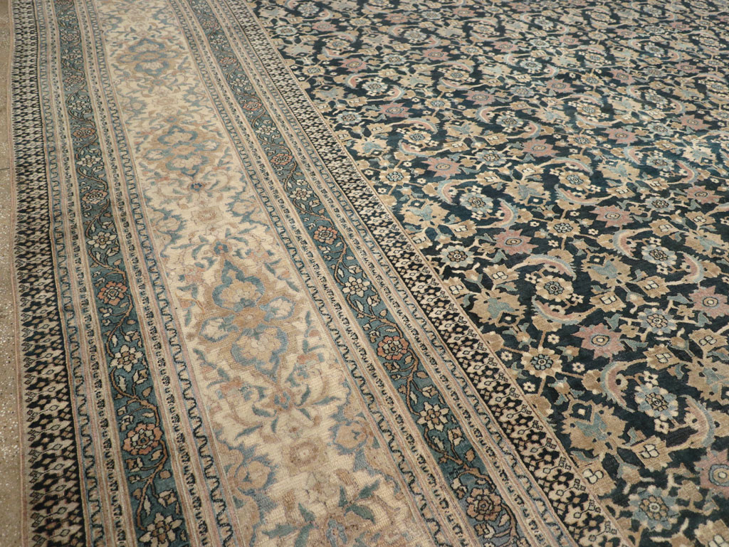 Antique Persian Khorassan Square Oversize Carpet, No.19084 - Staging