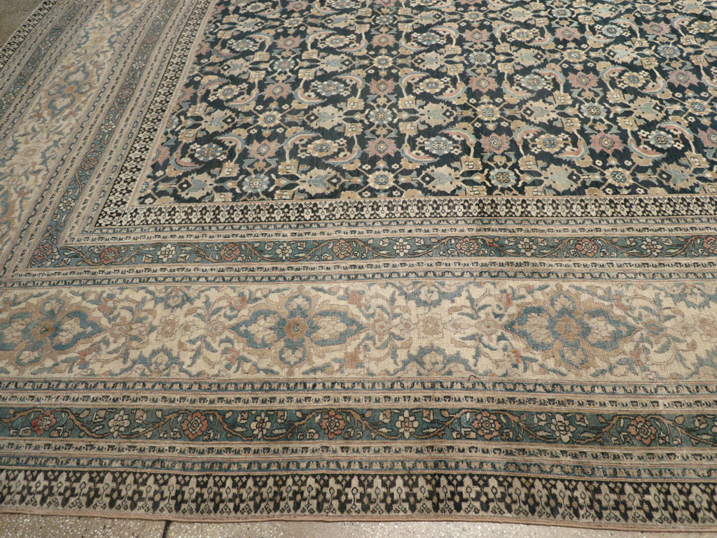 Antique Persian Khorassan Square Oversize Carpet, No.19084 - Staging