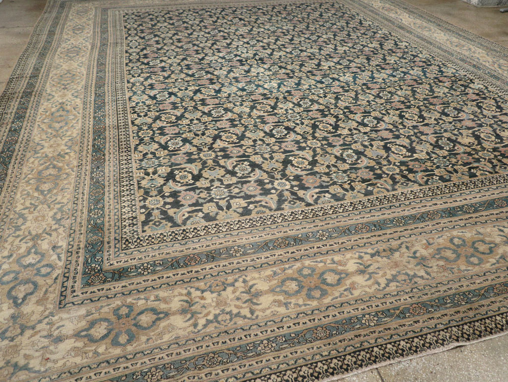 Antique Persian Khorassan Square Oversize Carpet, No.19084 - Staging
