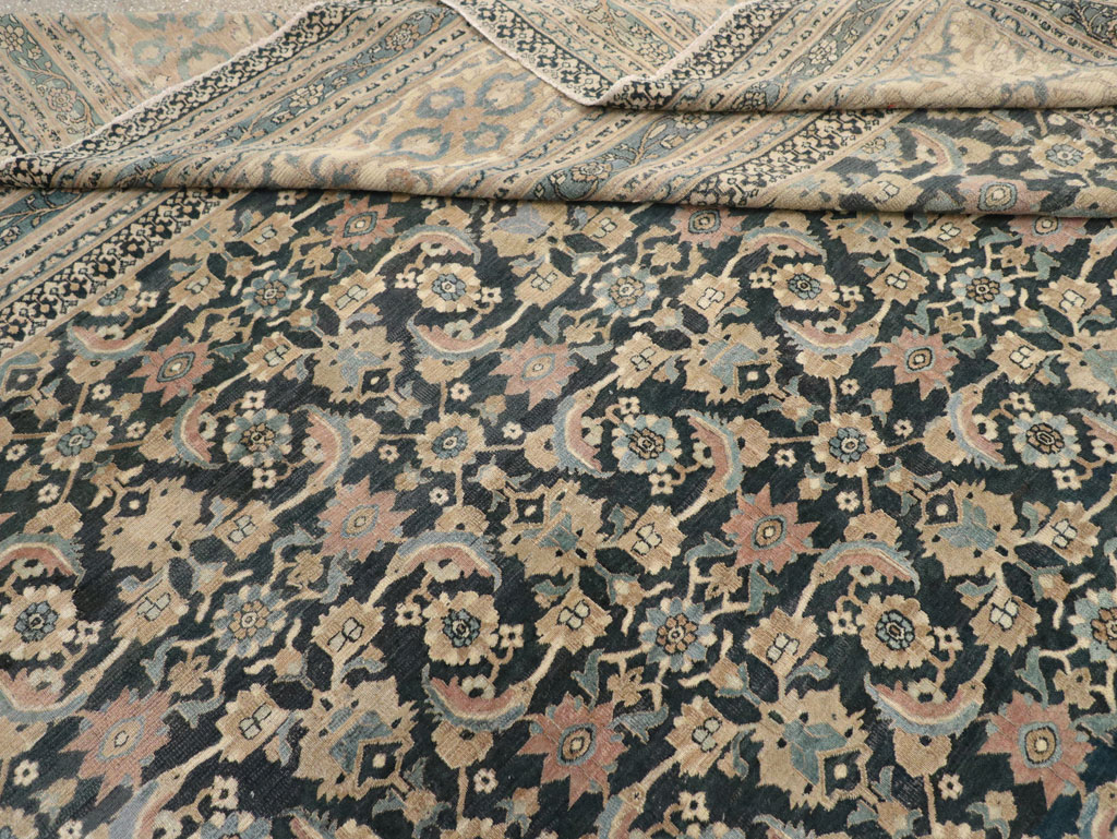 Antique Persian Khorassan Square Oversize Carpet, No.19084 - Staging