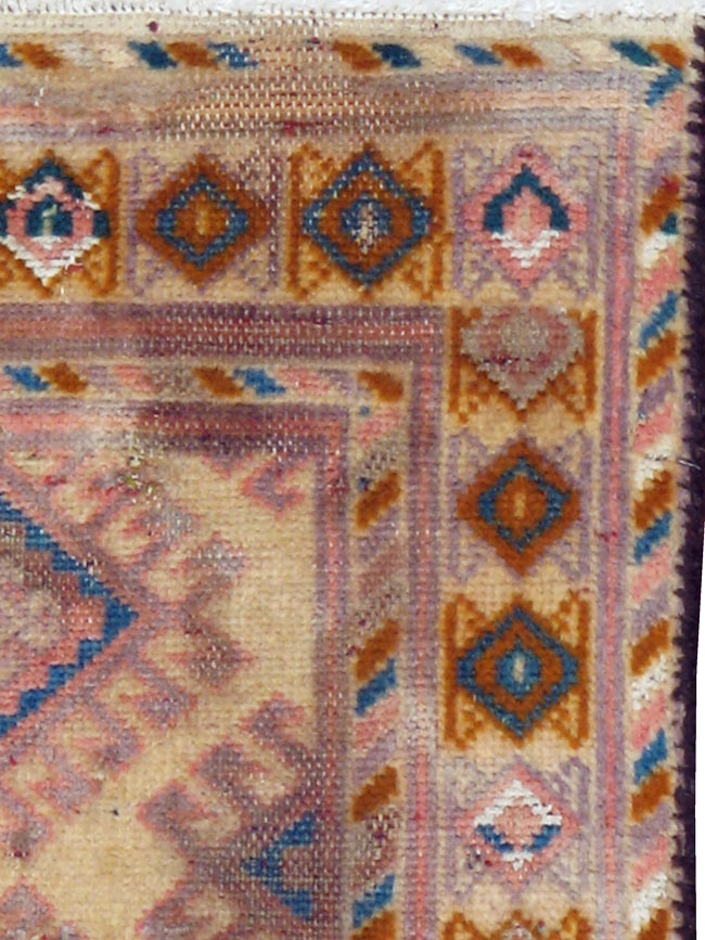 Antique Persian Kurdish Rug, No.19085 - Staging