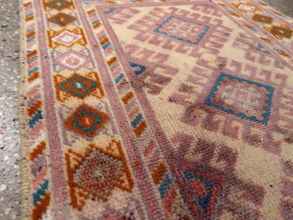Antique Persian Kurdish Rug, No.19085 - Staging