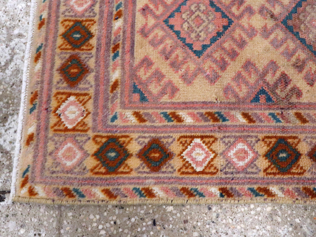 Antique Persian Kurdish Rug, No.19085 - Staging