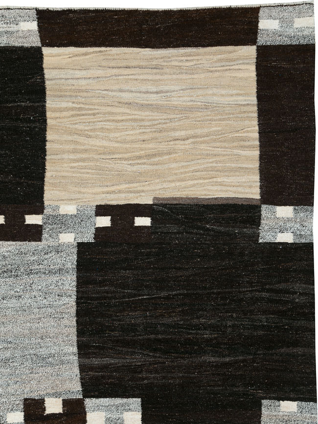 Vintage Turkish Flatweave Kilim, No.19093 - Staging