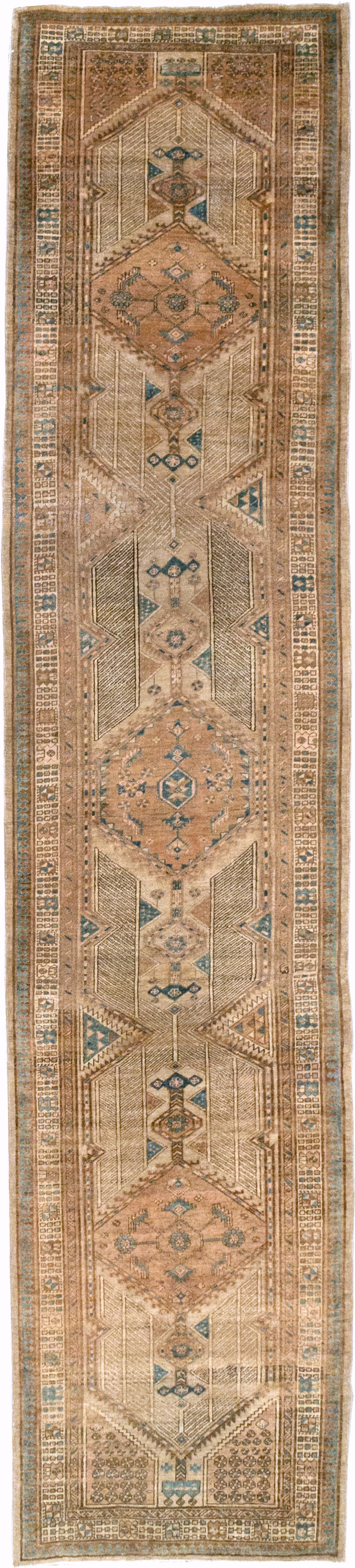 Vintage Persian Serab Runner, No.19138 - Staging