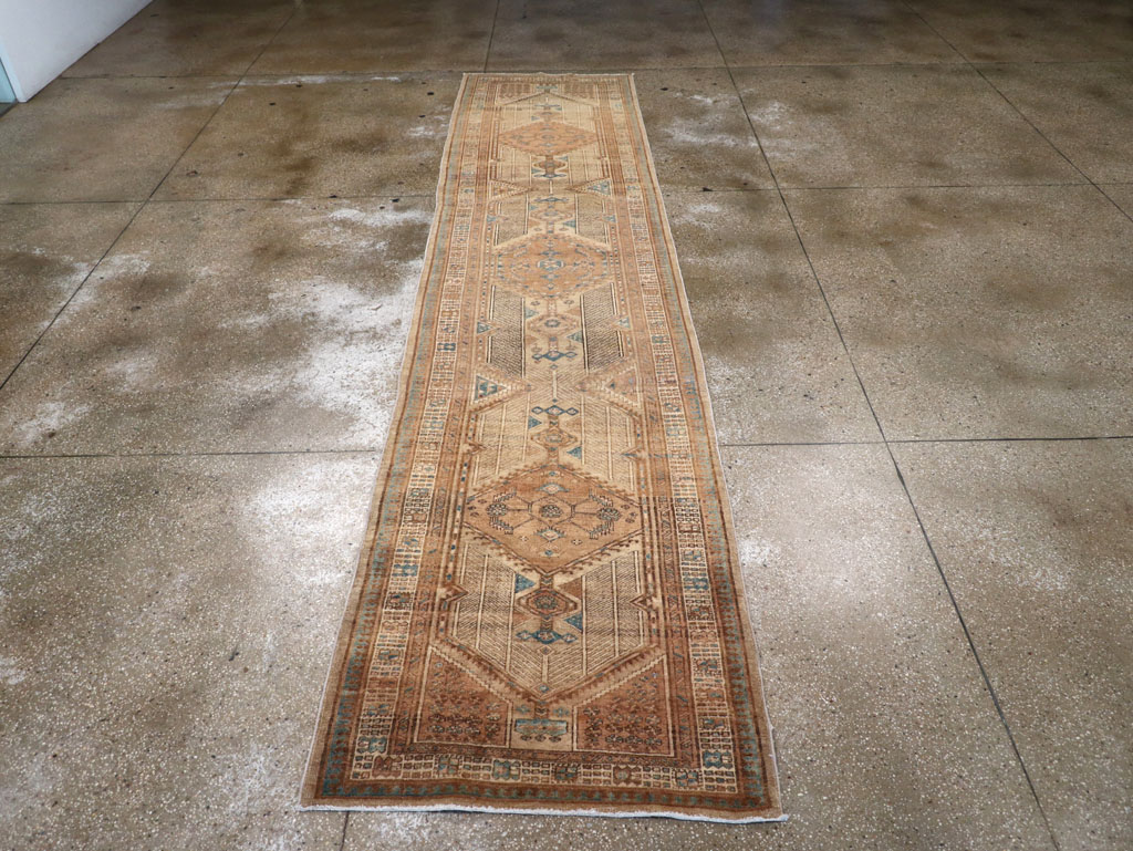 Vintage Persian Serab Runner, No.19138 - Staging