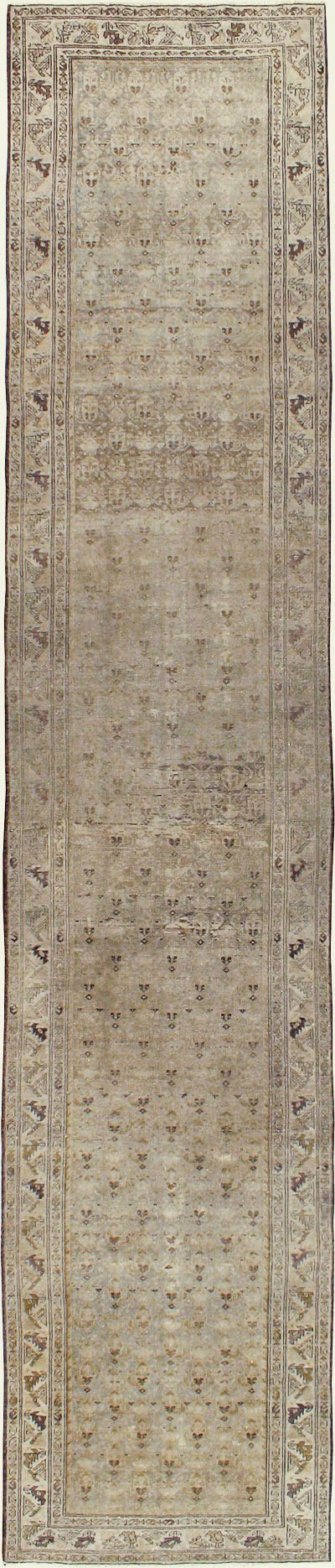 Vintage Persian Malayer Runner, No.19154 - Staging