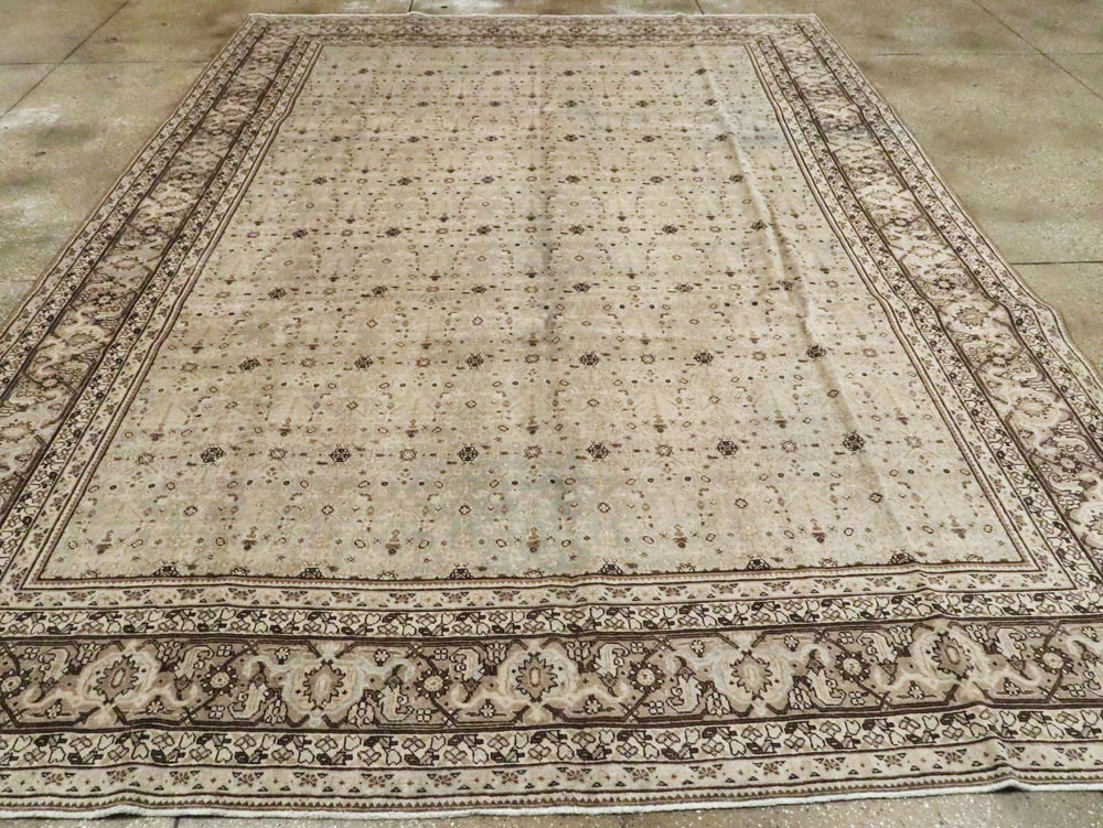 Antique Persian Tabriz Carpet, No.19156 - Staging