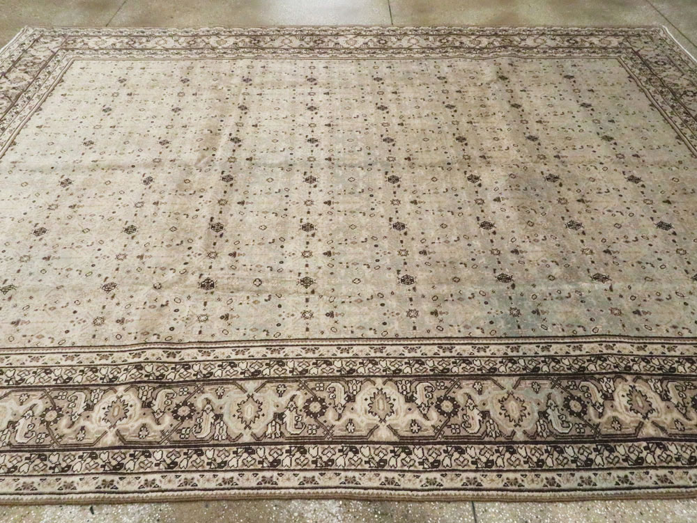 Antique Persian Tabriz Carpet, No.19156 - Staging