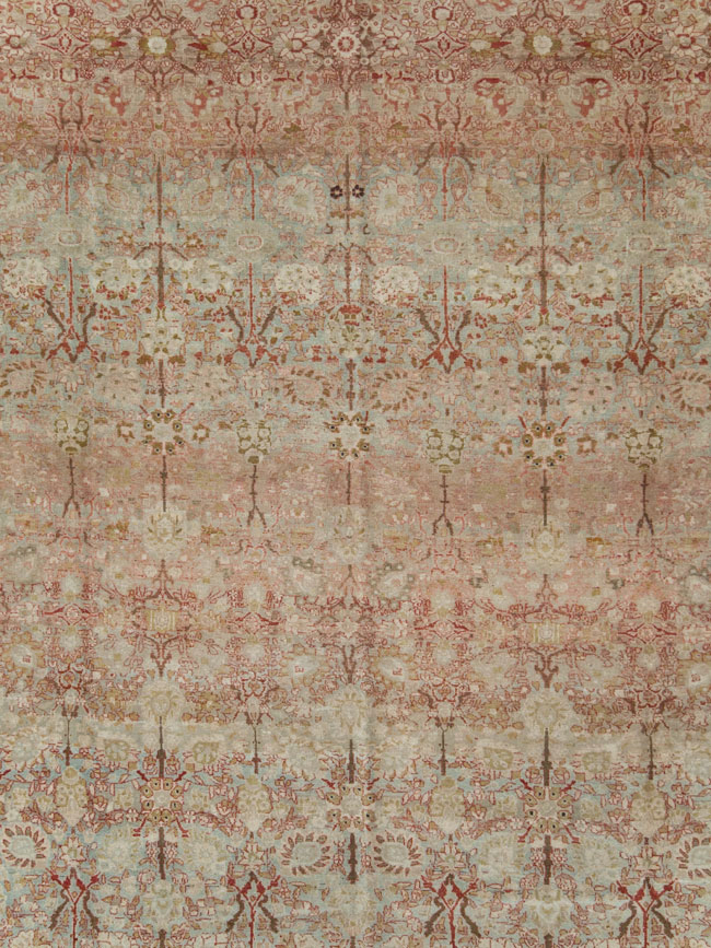 Antique Persian Isfahan Large Room Size Carpet, No.19160 - Staging