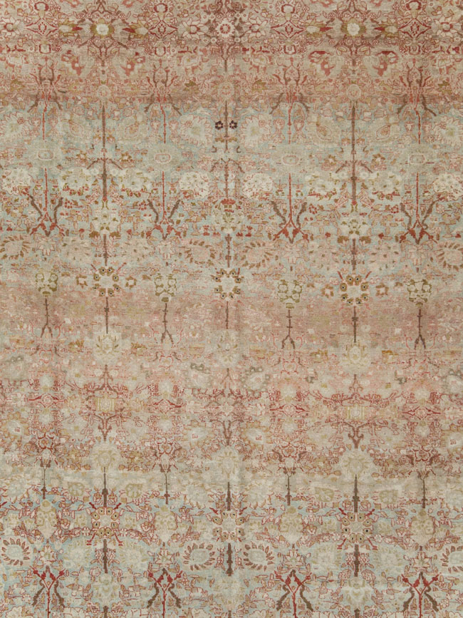 Antique Persian Isfahan Large Room Size Carpet, No.19160 - Staging