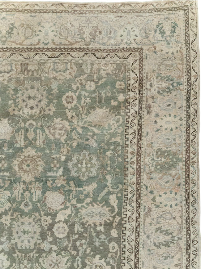 Vintage Persian Malayer Room Size Carpet, No.19172 - Staging