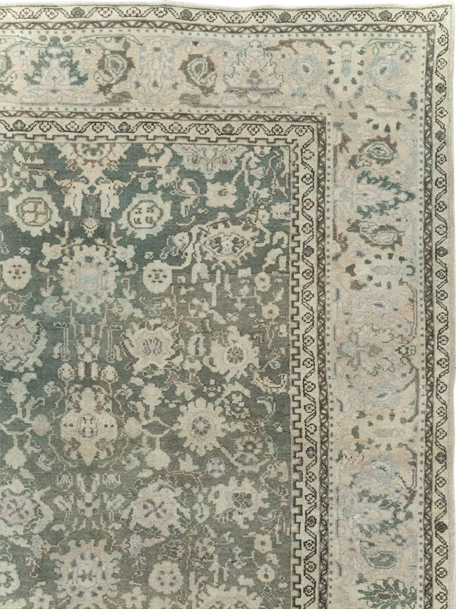 Vintage Persian Malayer Room Size Carpet, No.19172 - Staging
