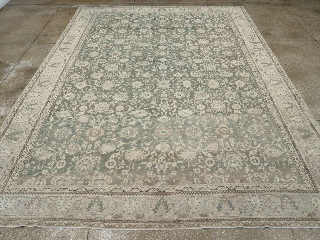 Vintage Persian Malayer Room Size Carpet, No.19172 - Staging