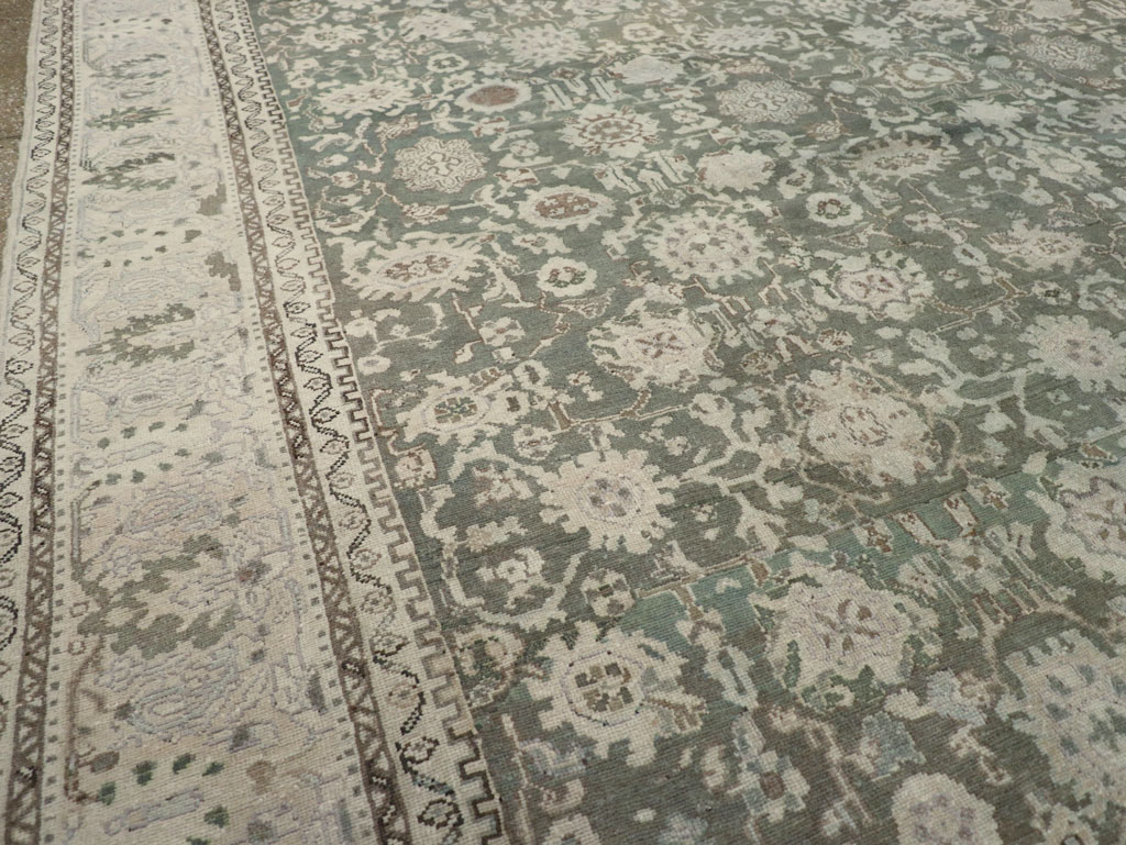 Vintage Persian Malayer Room Size Carpet, No.19172 - Staging